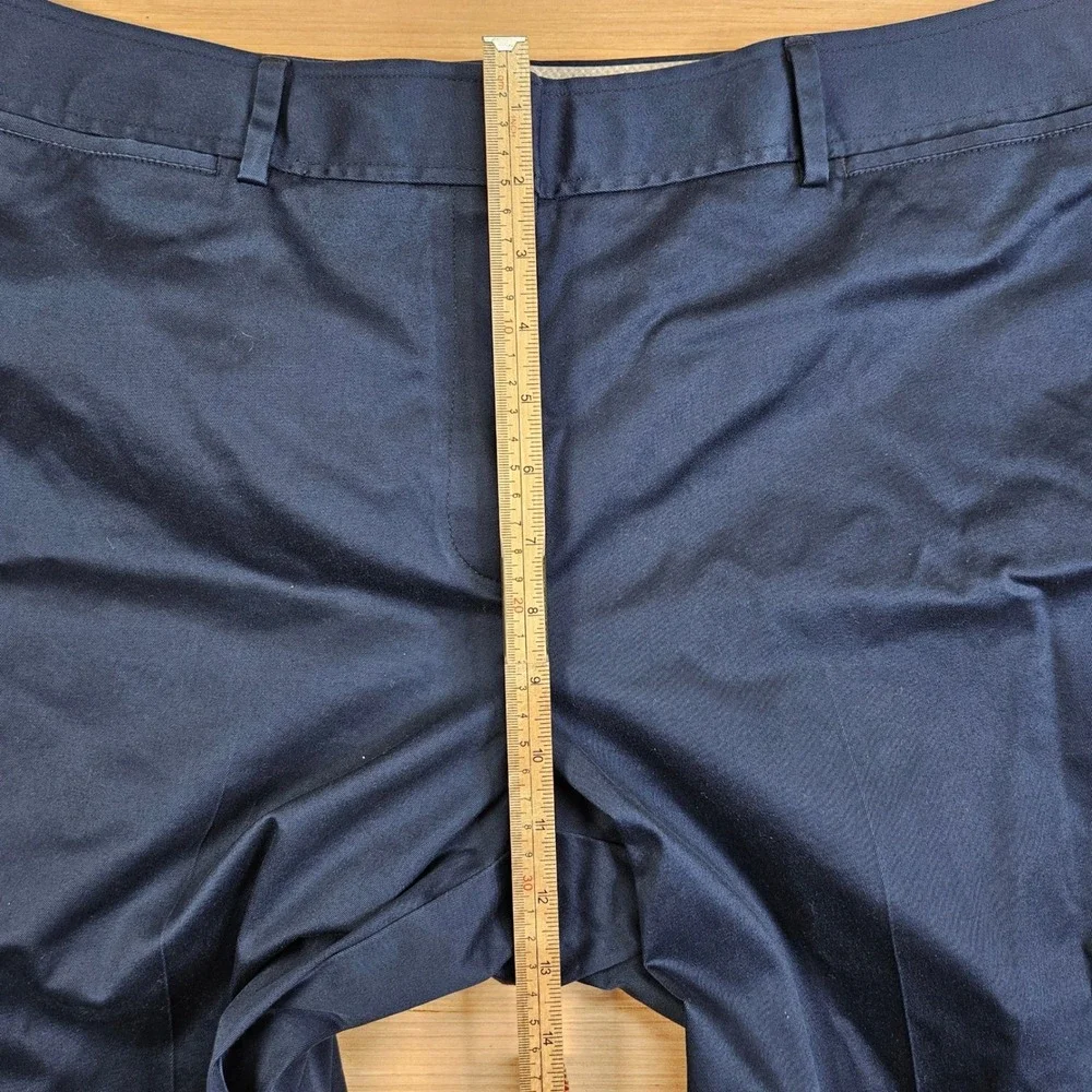 Orvis Chino Pants Women 16 Blue‎ Cotton Blend Stretch Straight Leg Workwear